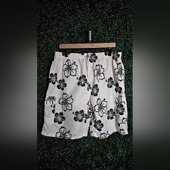 Floral Print Swim Shorts - Picture 1 of 4